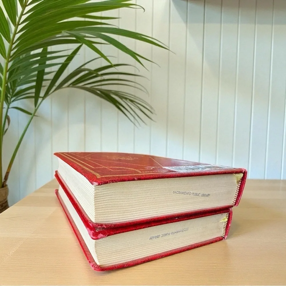 The History of England | Vol. II & IV | 1967 | Red Faux Leather Set